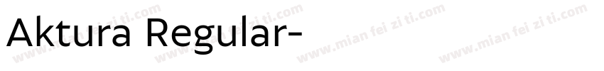 Aktura Regular字体转换